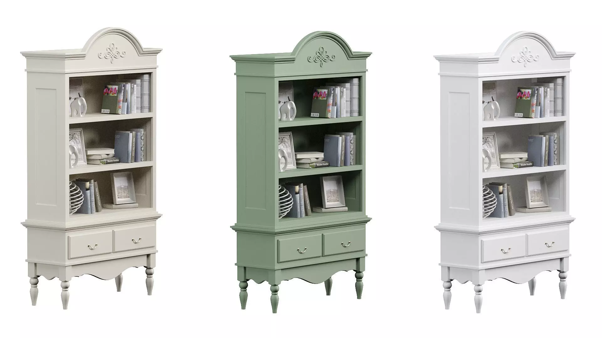 Book shelf 3D model_0