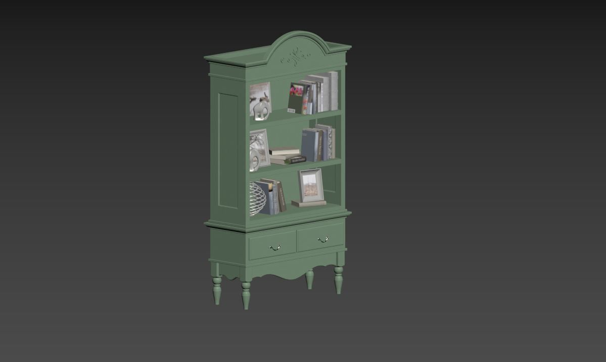 Book shelf 3D model_10