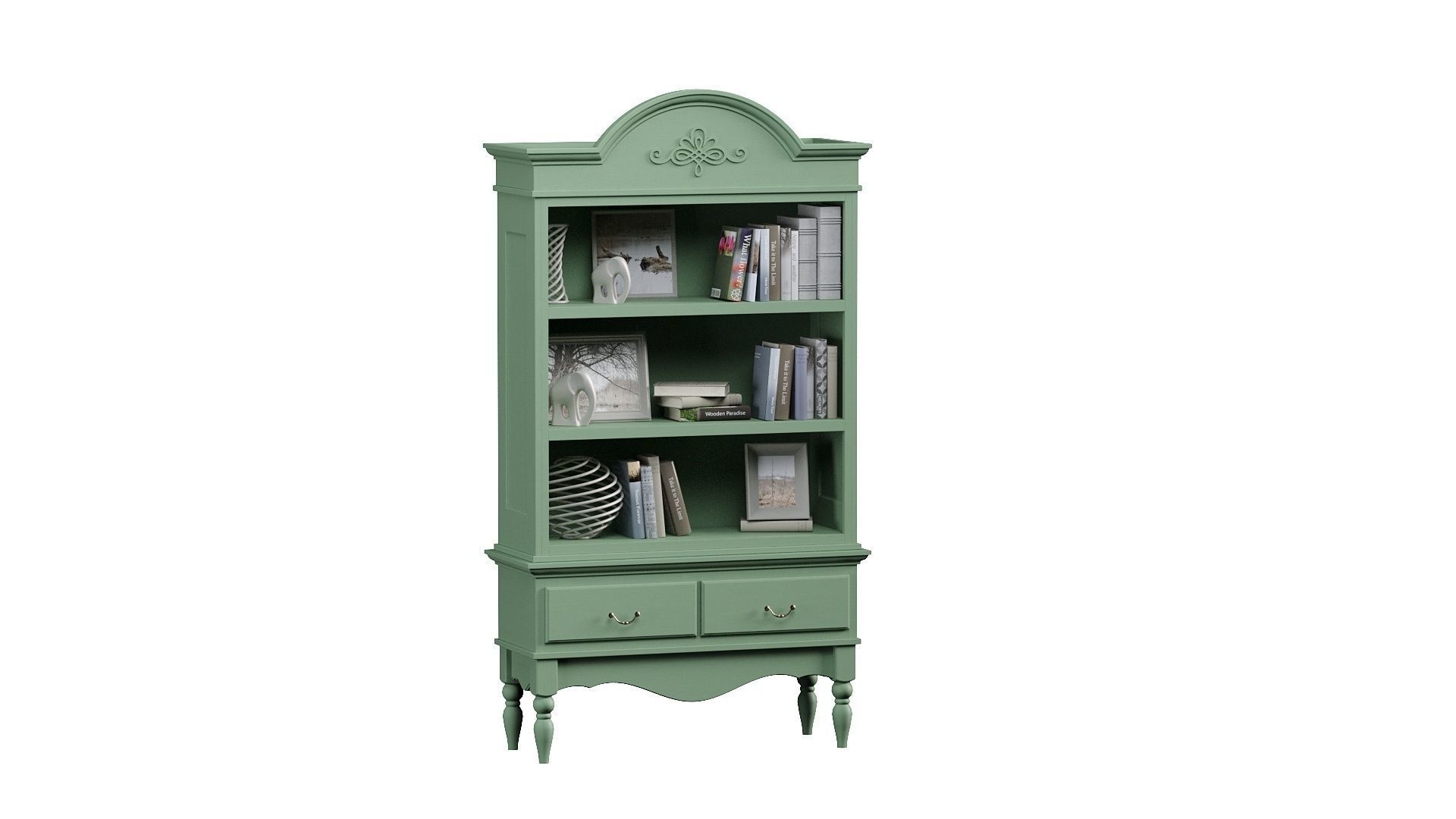 Book shelf 3D model_2