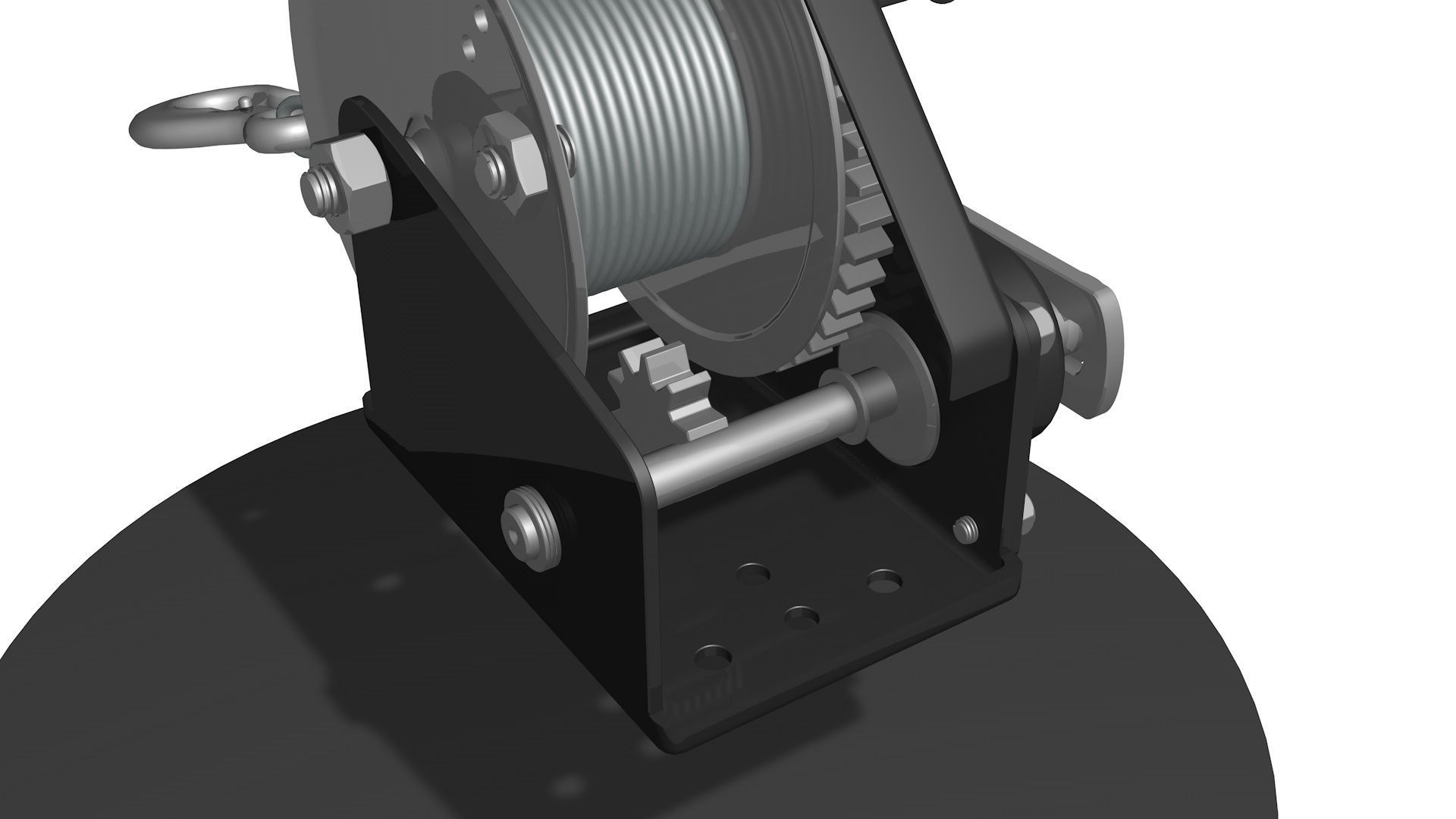 WINCH CAR for SUVs and ATV R3 3D model_7
