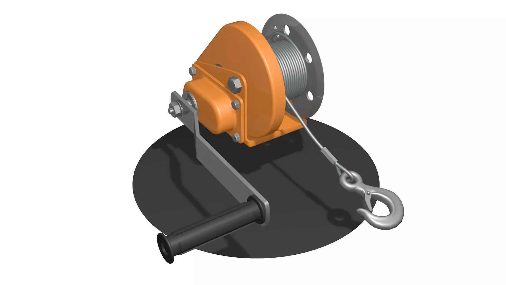 WINCH CAR for SUVs and ATV R3 3D model_0