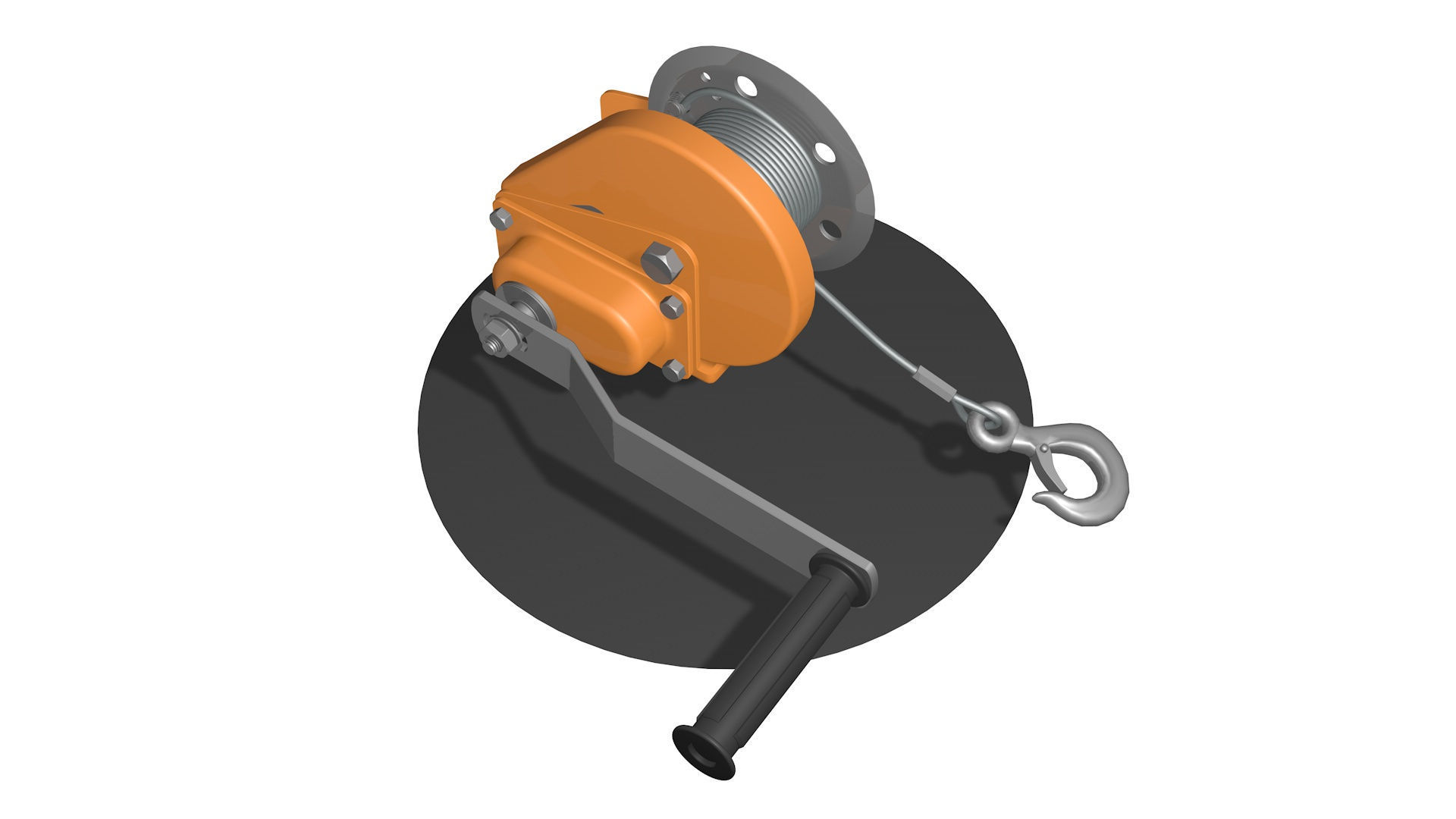 WINCH CAR for SUVs and ATV R3 3D model_3