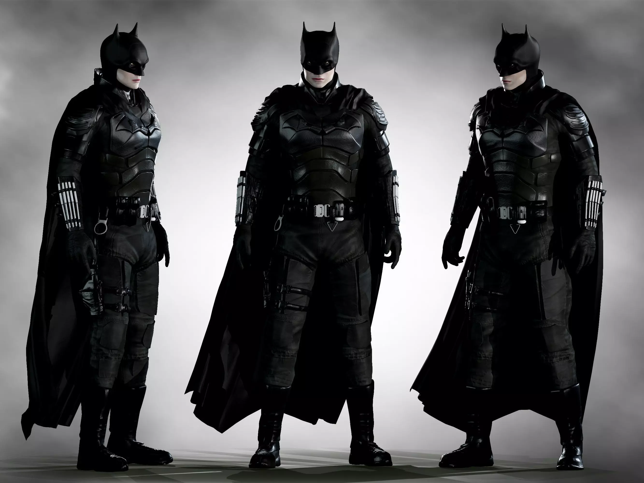 Batman 2022 Low-poly 3D model_0