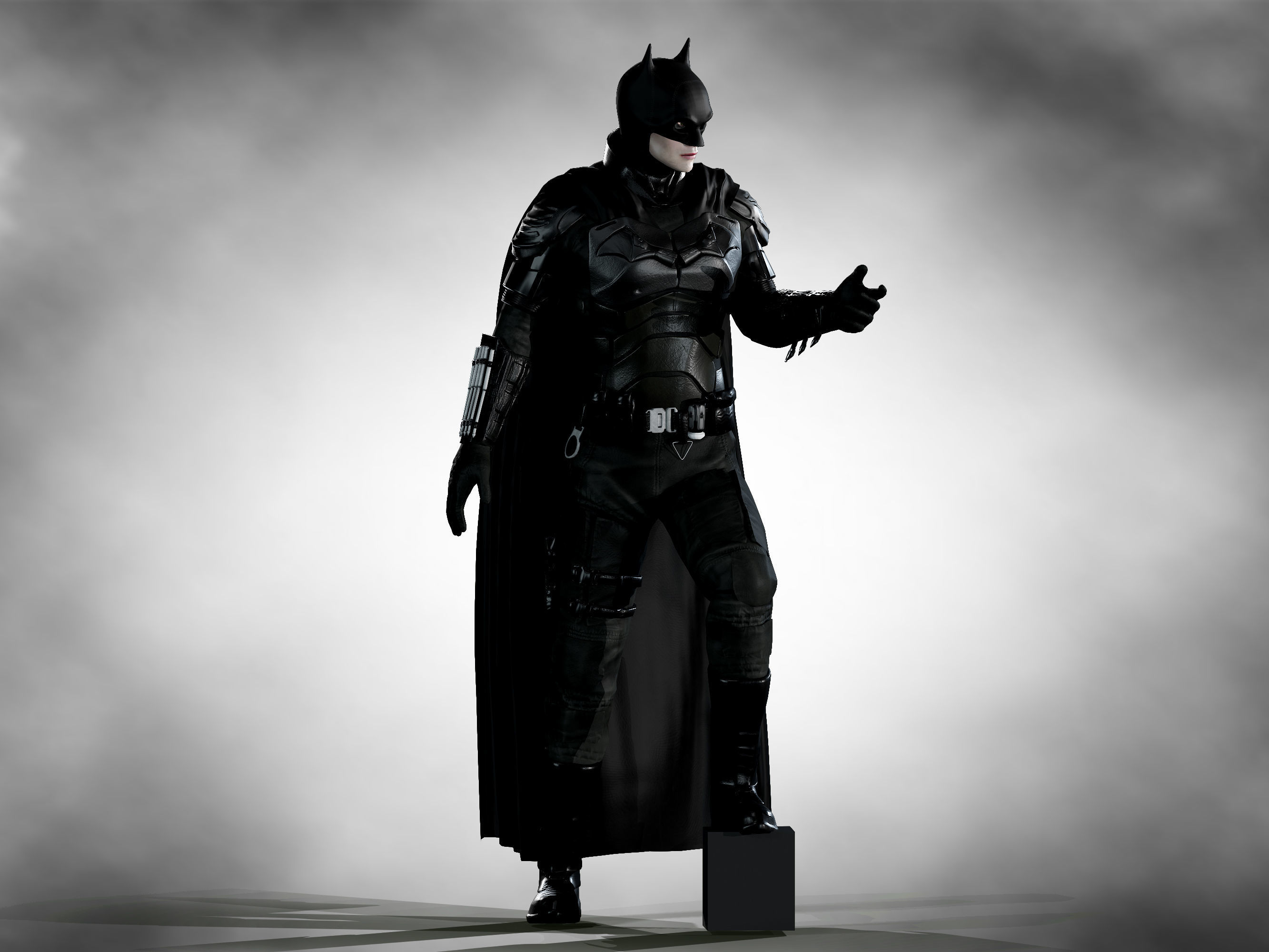 Batman 2022 Low-poly 3D model_1