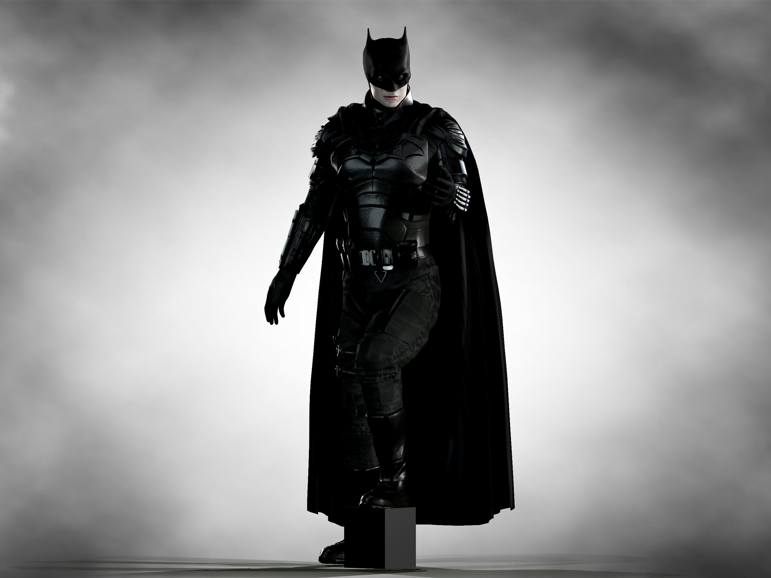 Batman 2022 Low-poly 3D model_3