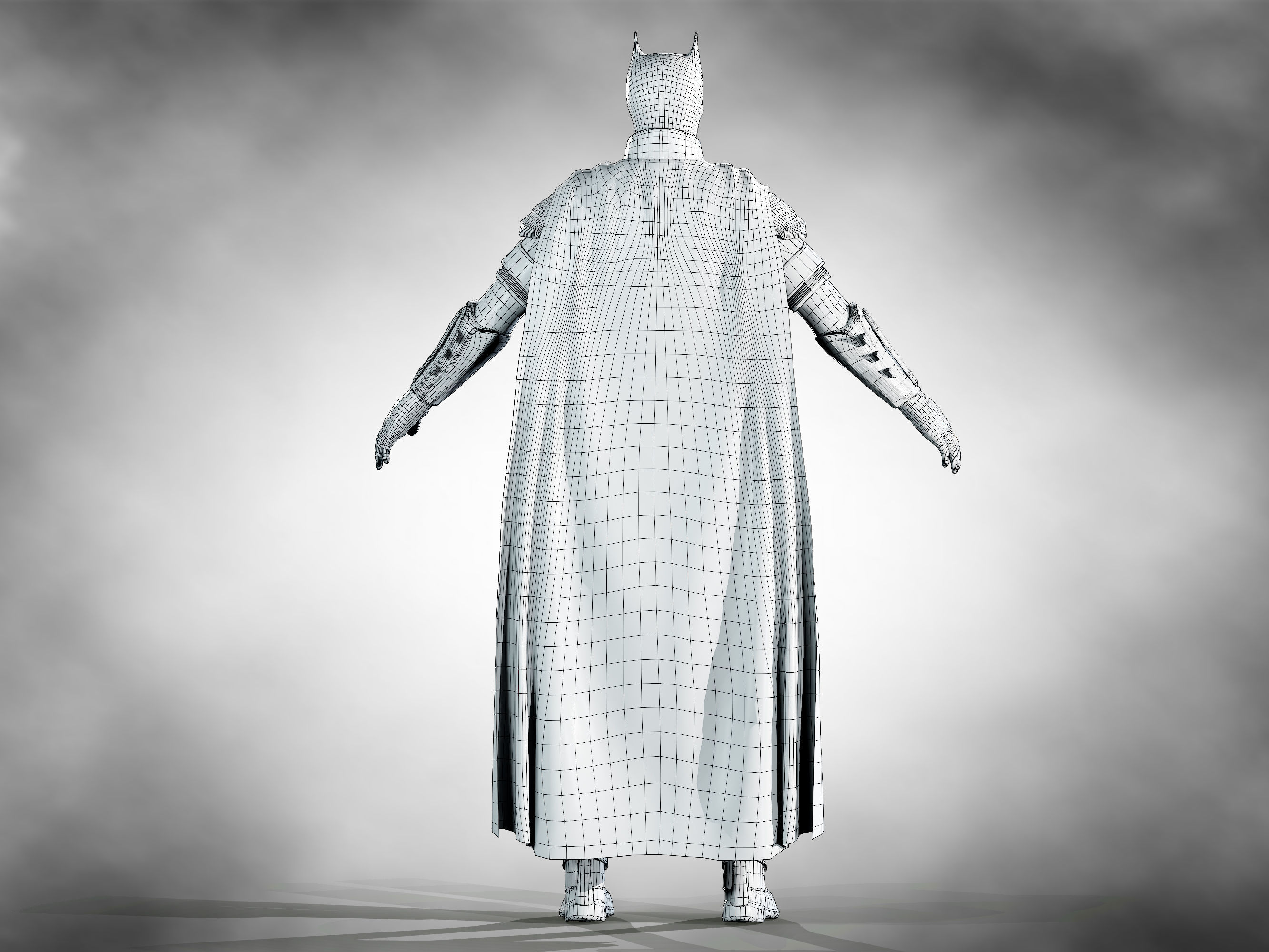 Batman 2022 Low-poly 3D model_8