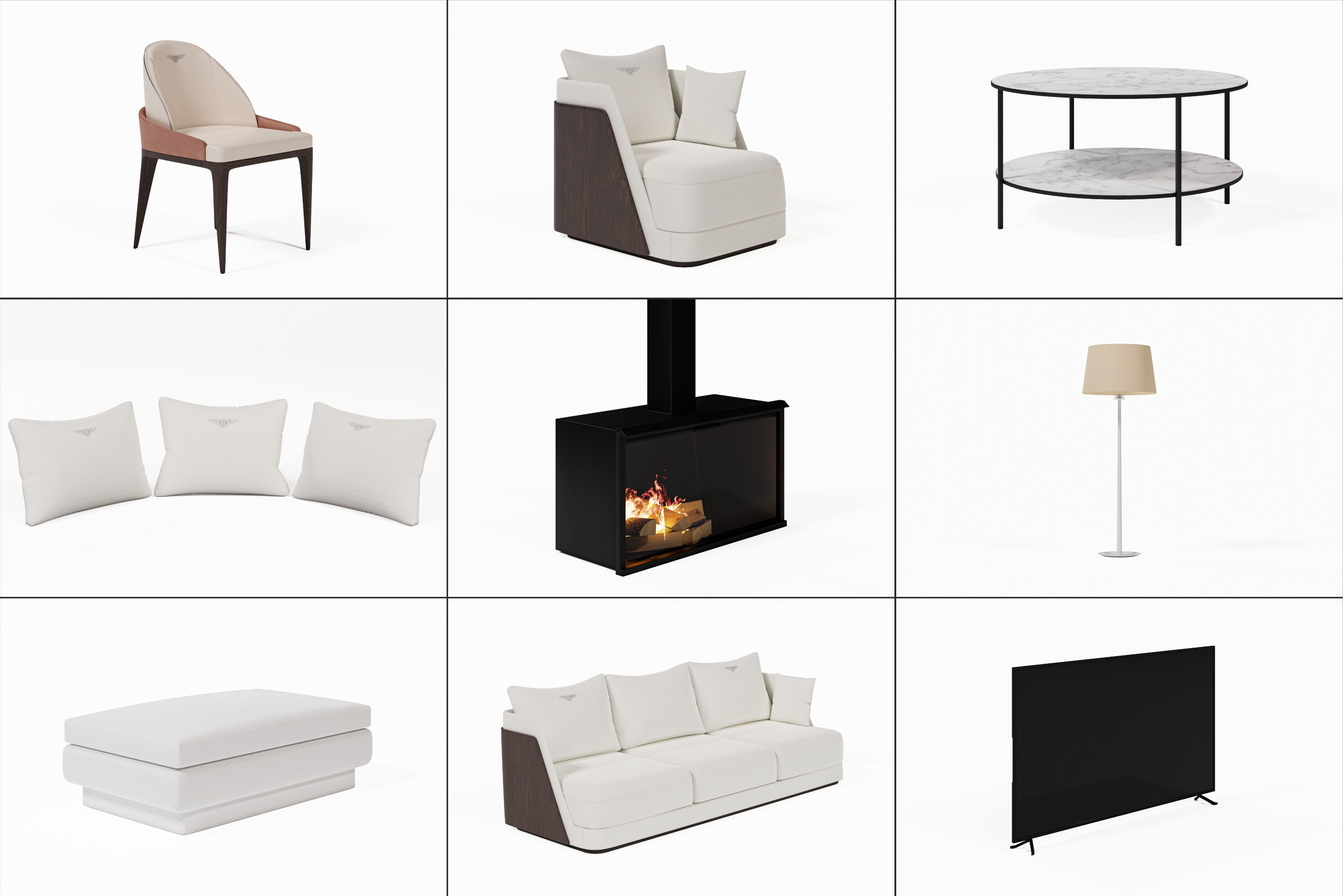 Modern Furniture 3D Model Collection_1