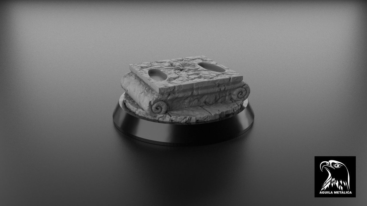 Saint Seiya Patriarca Arles - Base para Myth Cloth EX - STL 3D print model_2