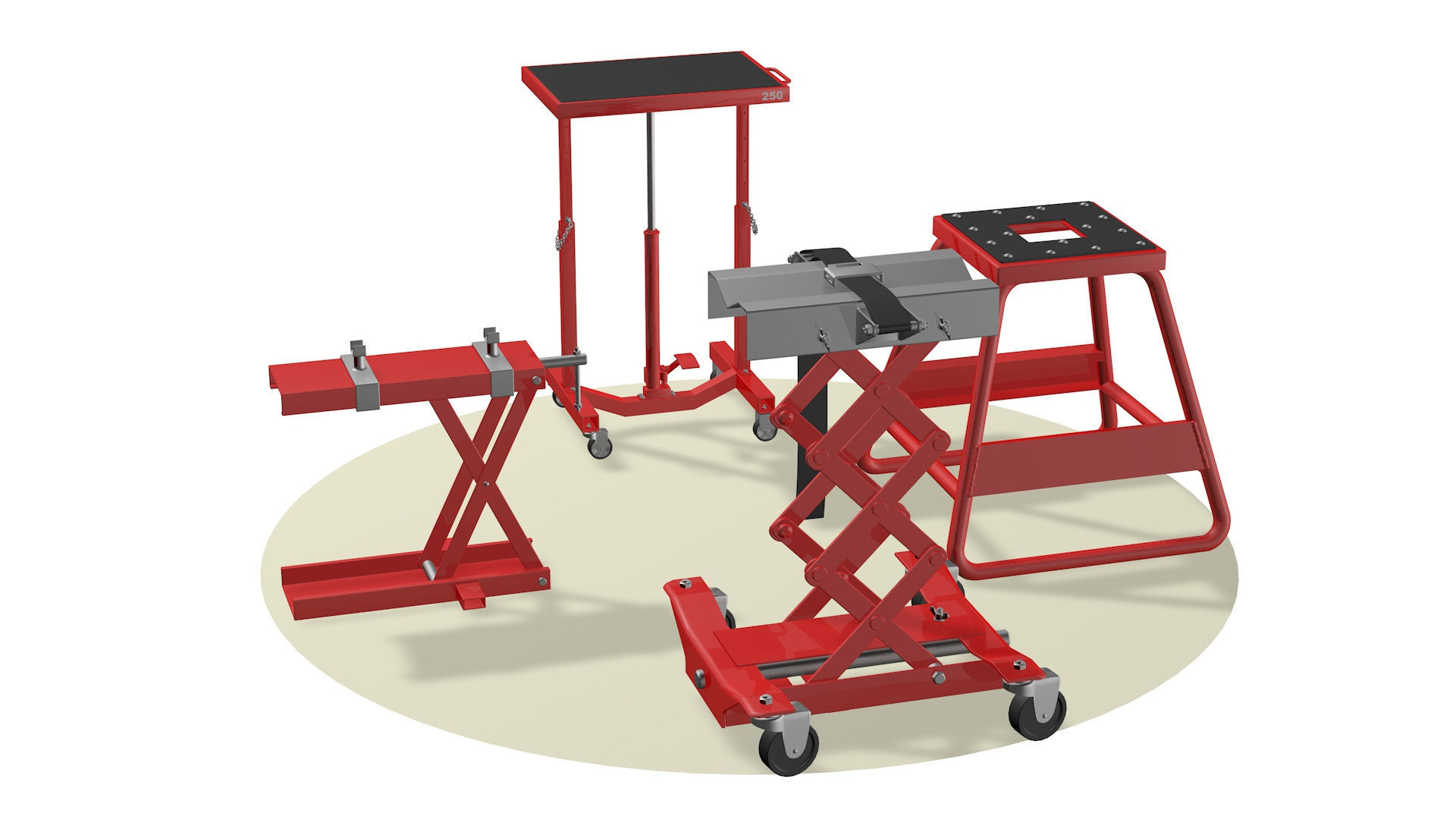 Motorcycle lifts 4  3D model_2