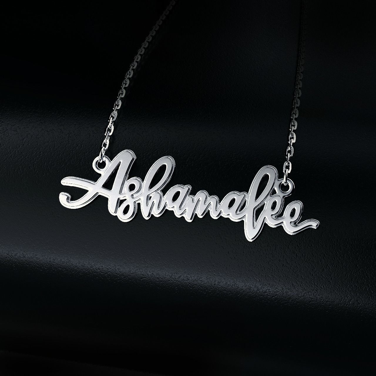 Name necklace Ashamalee 3D print model_9