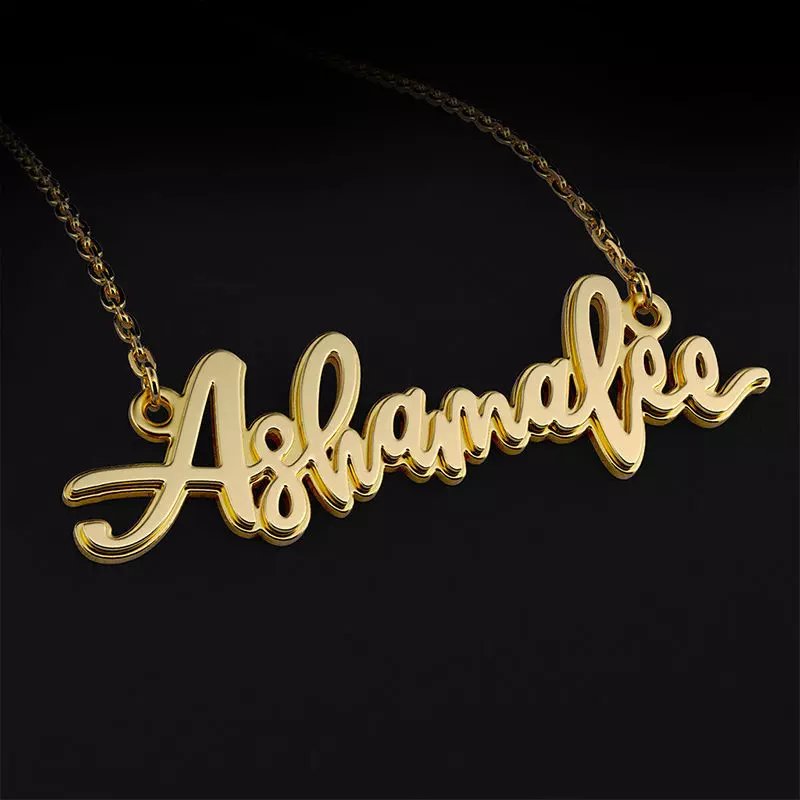 Name necklace Ashamalee 3D print model_0