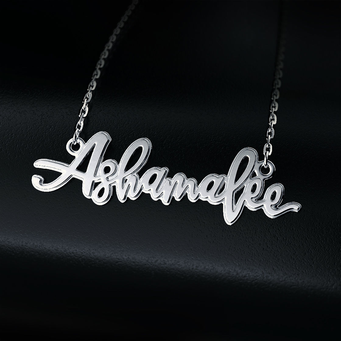 Name necklace Ashamalee 3D print model_2