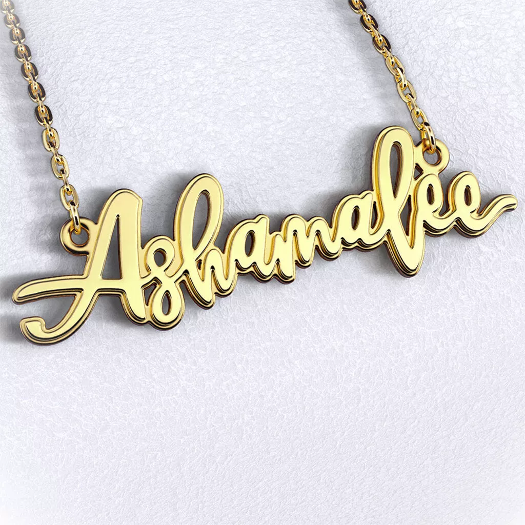 Name necklace Ashamalee 3D print model