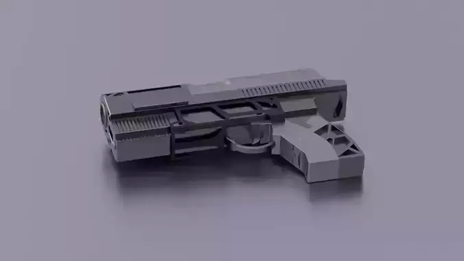 Custom SciFi Armed Pistol