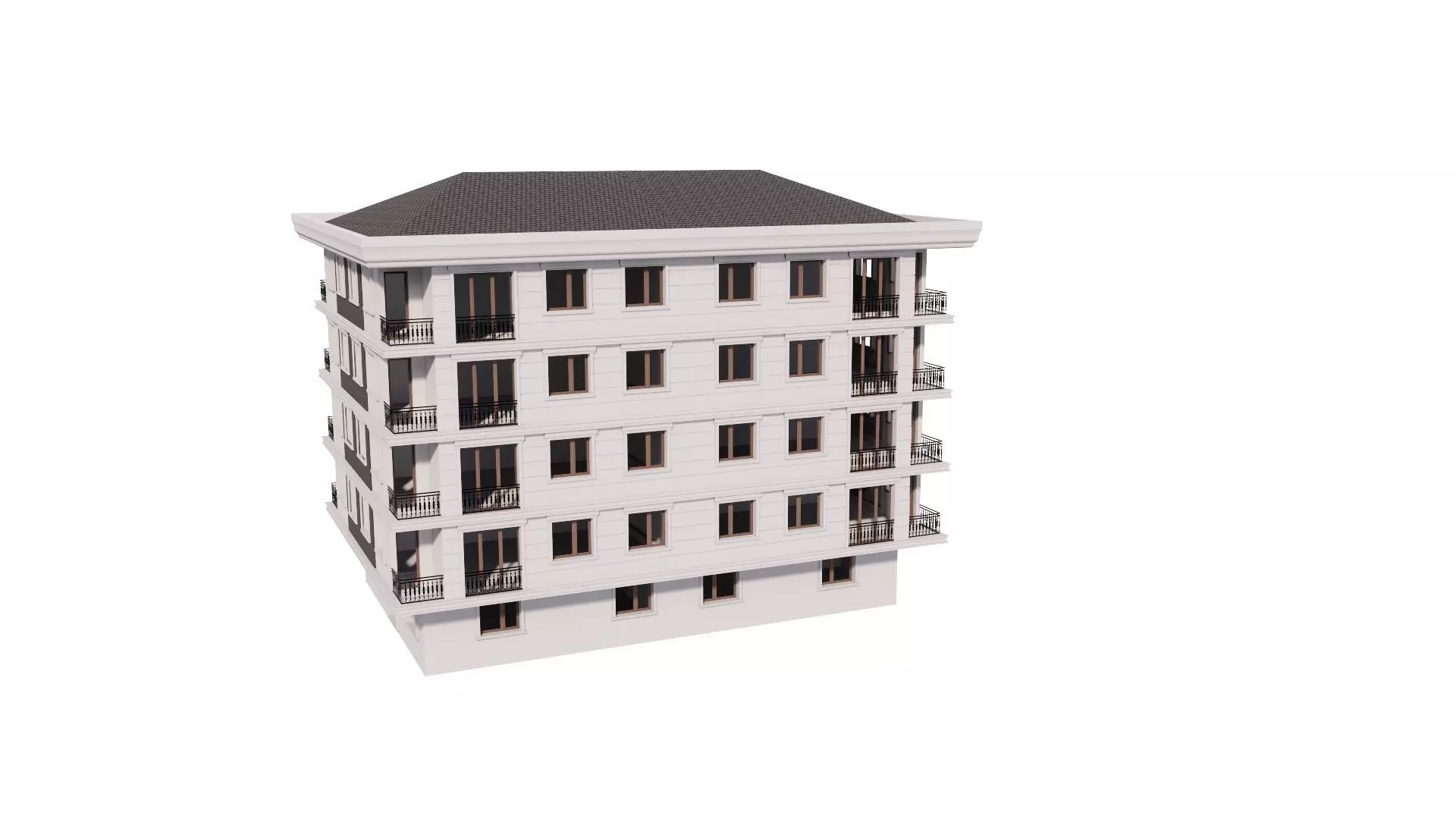 HOUSE 12 Low-poly 3D model_0