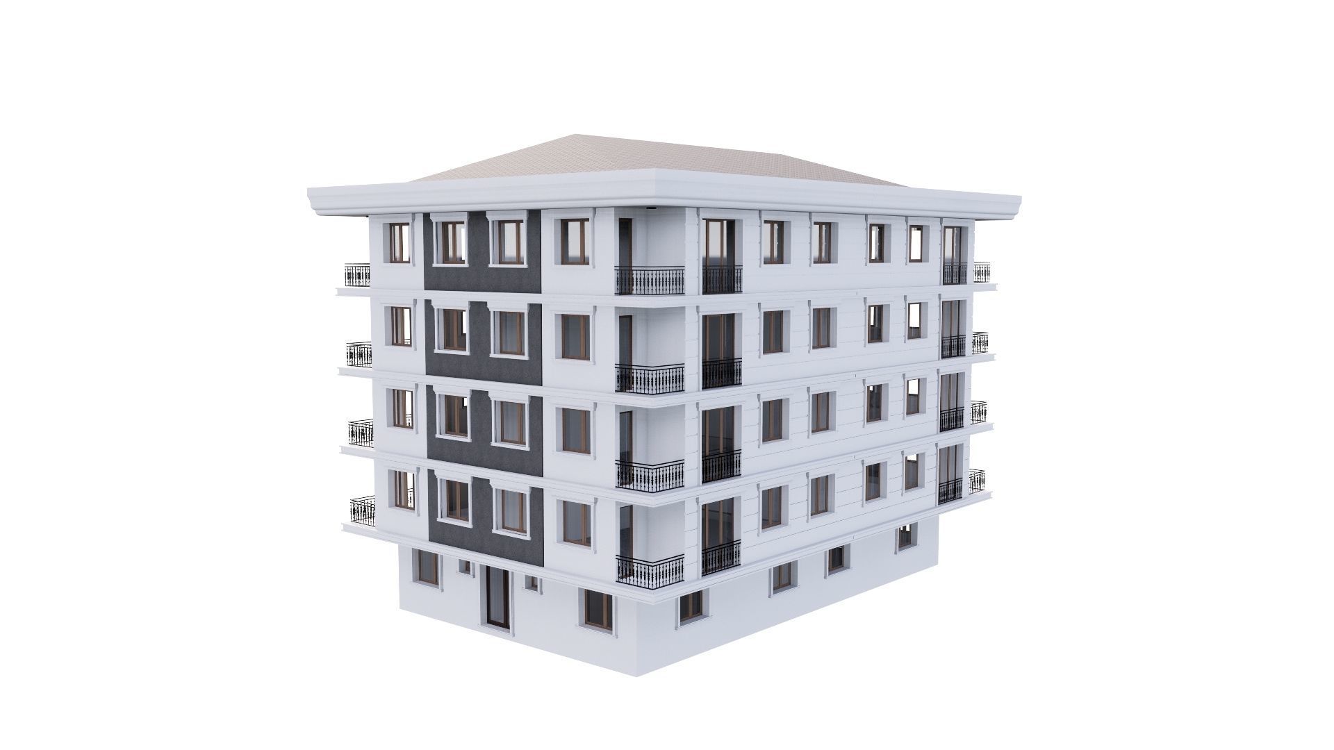 HOUSE 12 Low-poly 3D model_37