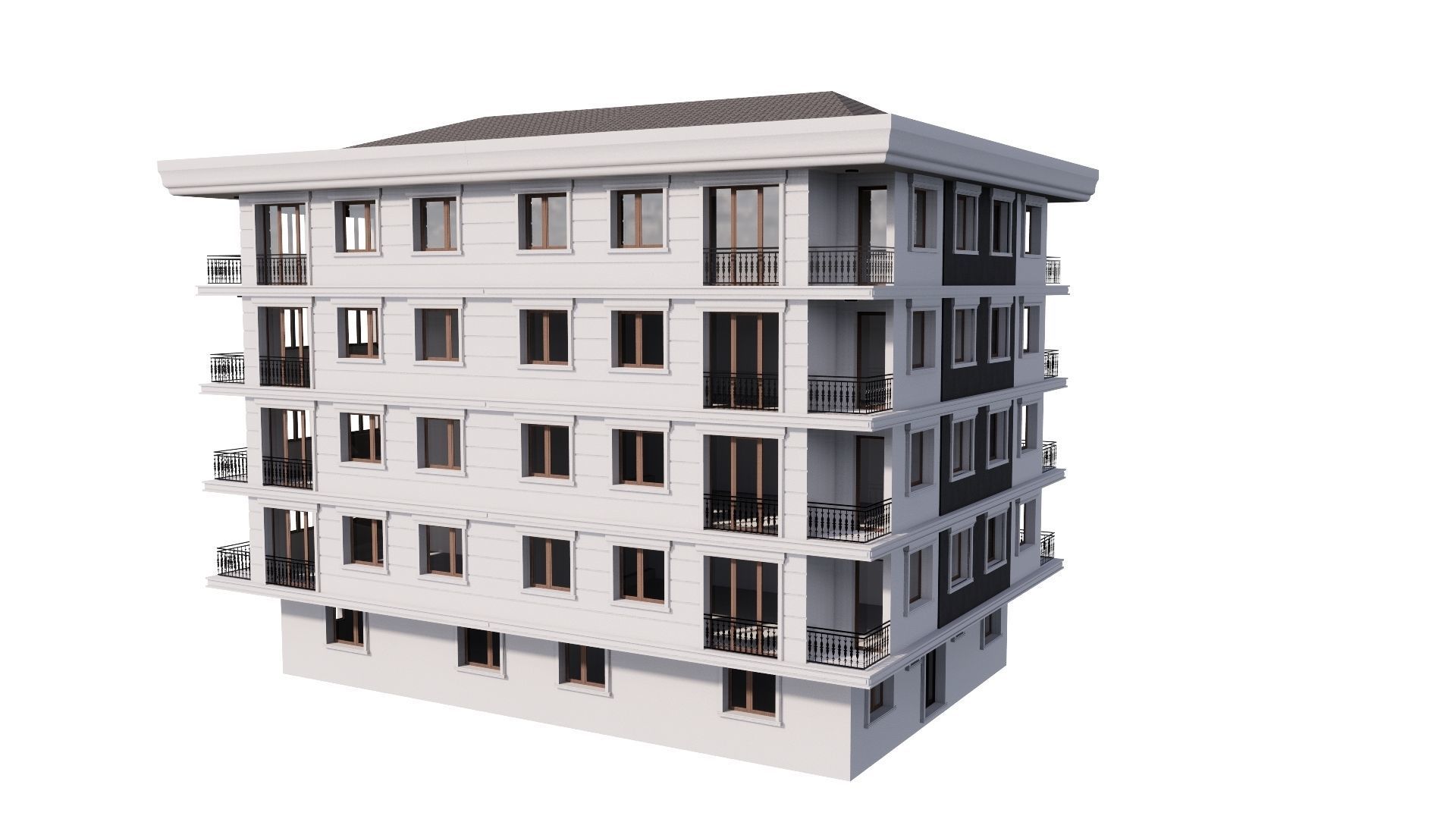 HOUSE 12 Low-poly 3D model_29