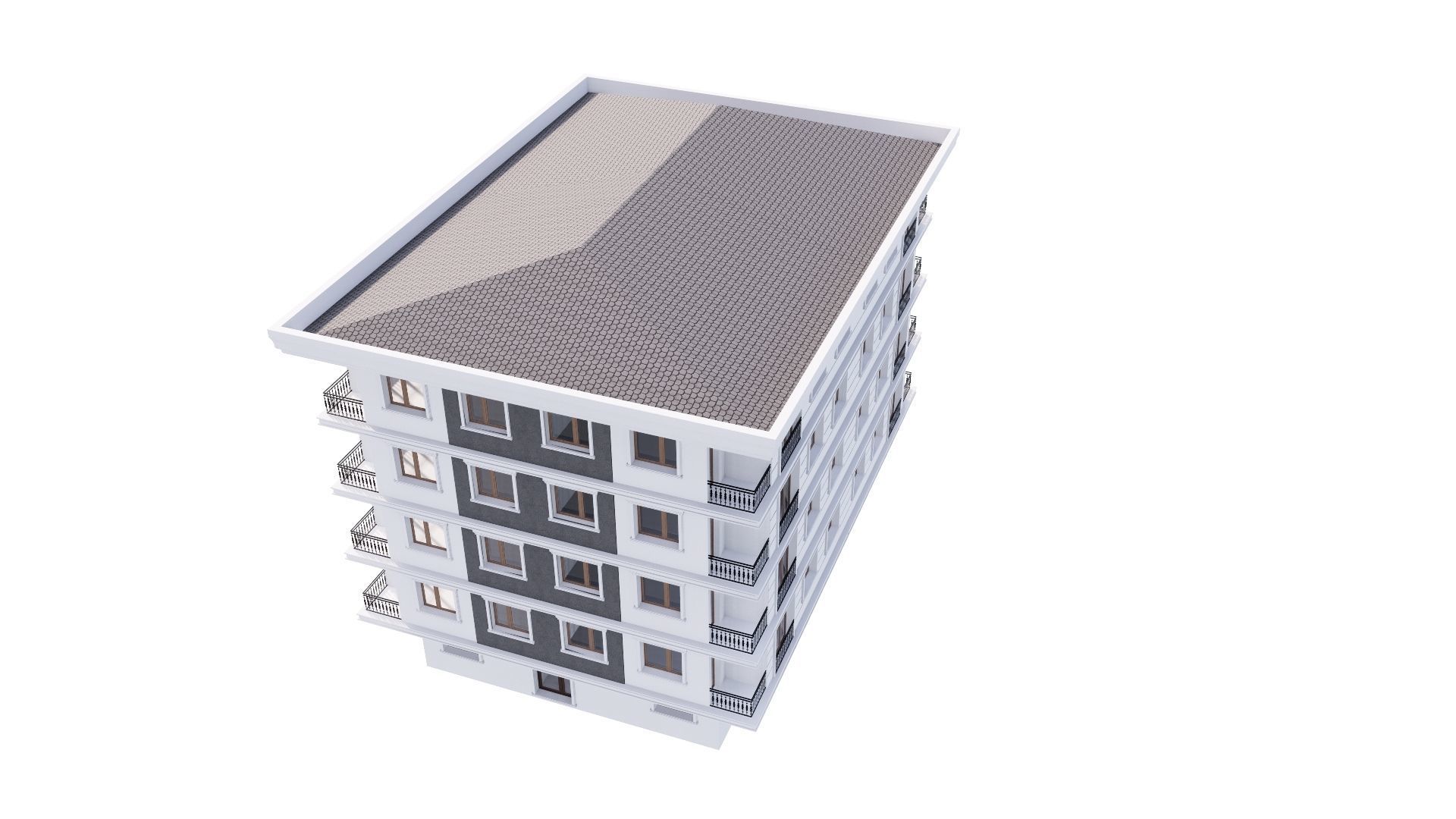 HOUSE 12 Low-poly 3D model_16