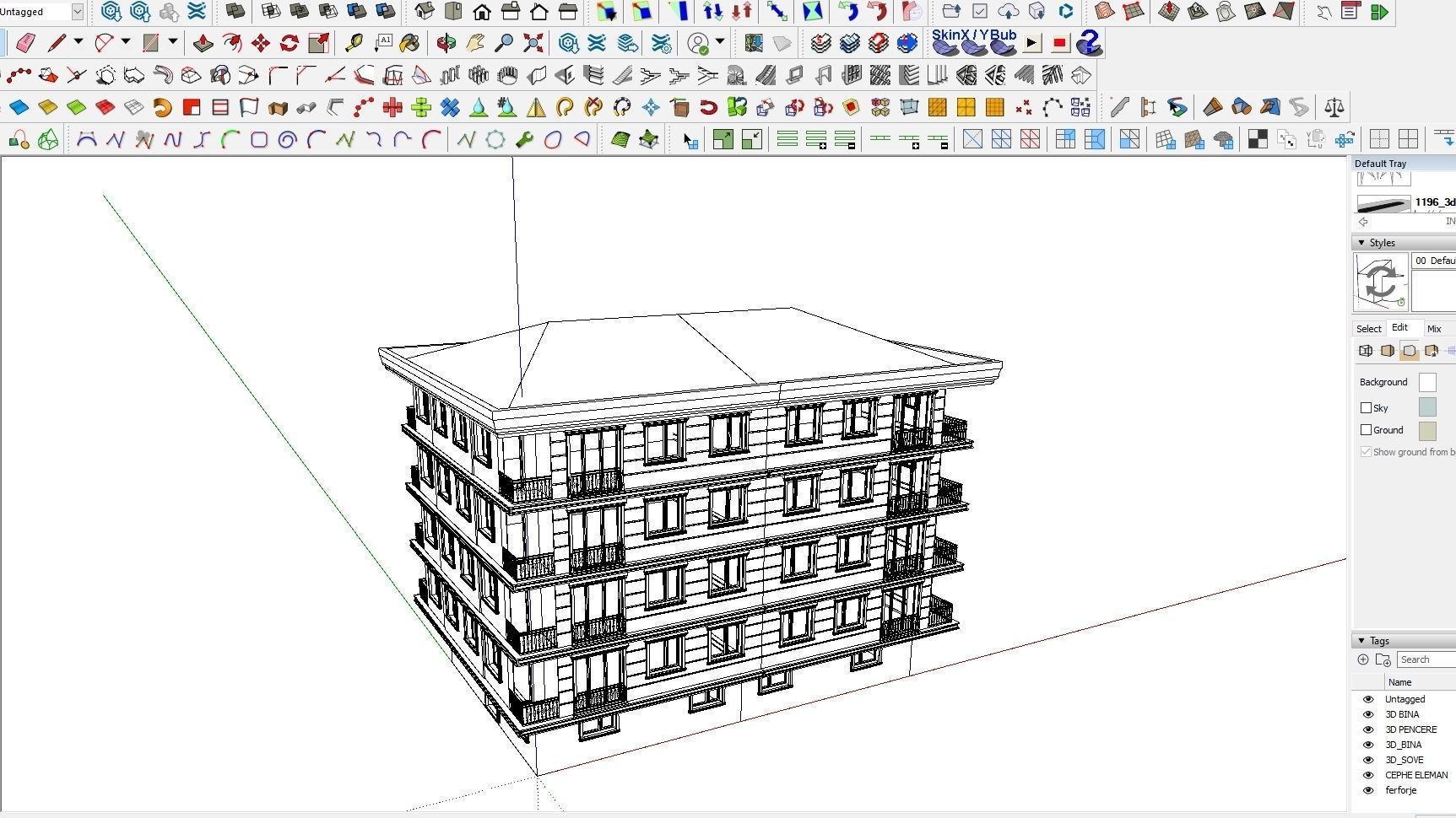 HOUSE 12 Low-poly 3D model_3
