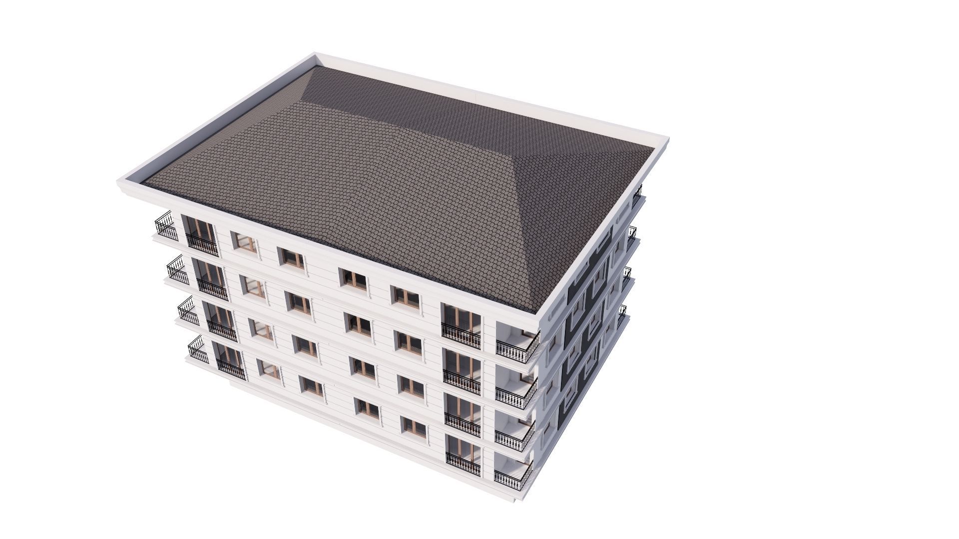 HOUSE 12 Low-poly 3D model_17