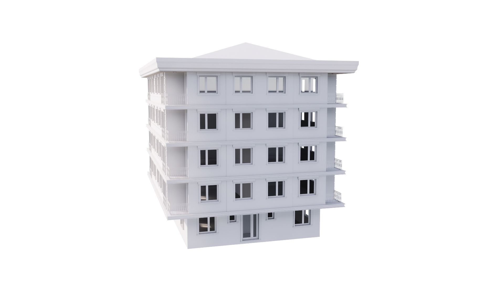 HOUSE 12 Low-poly 3D model_50