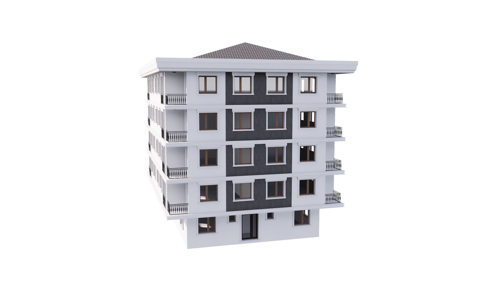 HOUSE 12 Low-poly 3D model_34