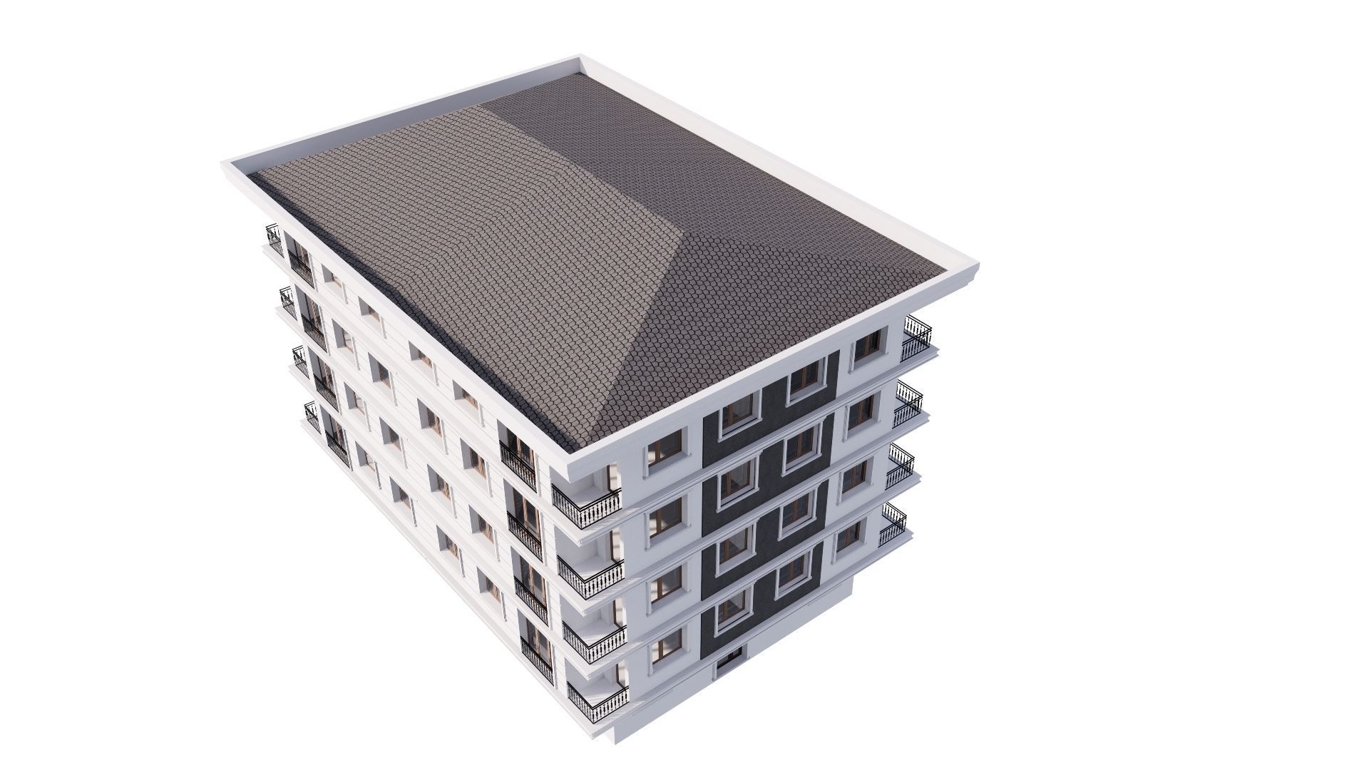 HOUSE 12 Low-poly 3D model_19