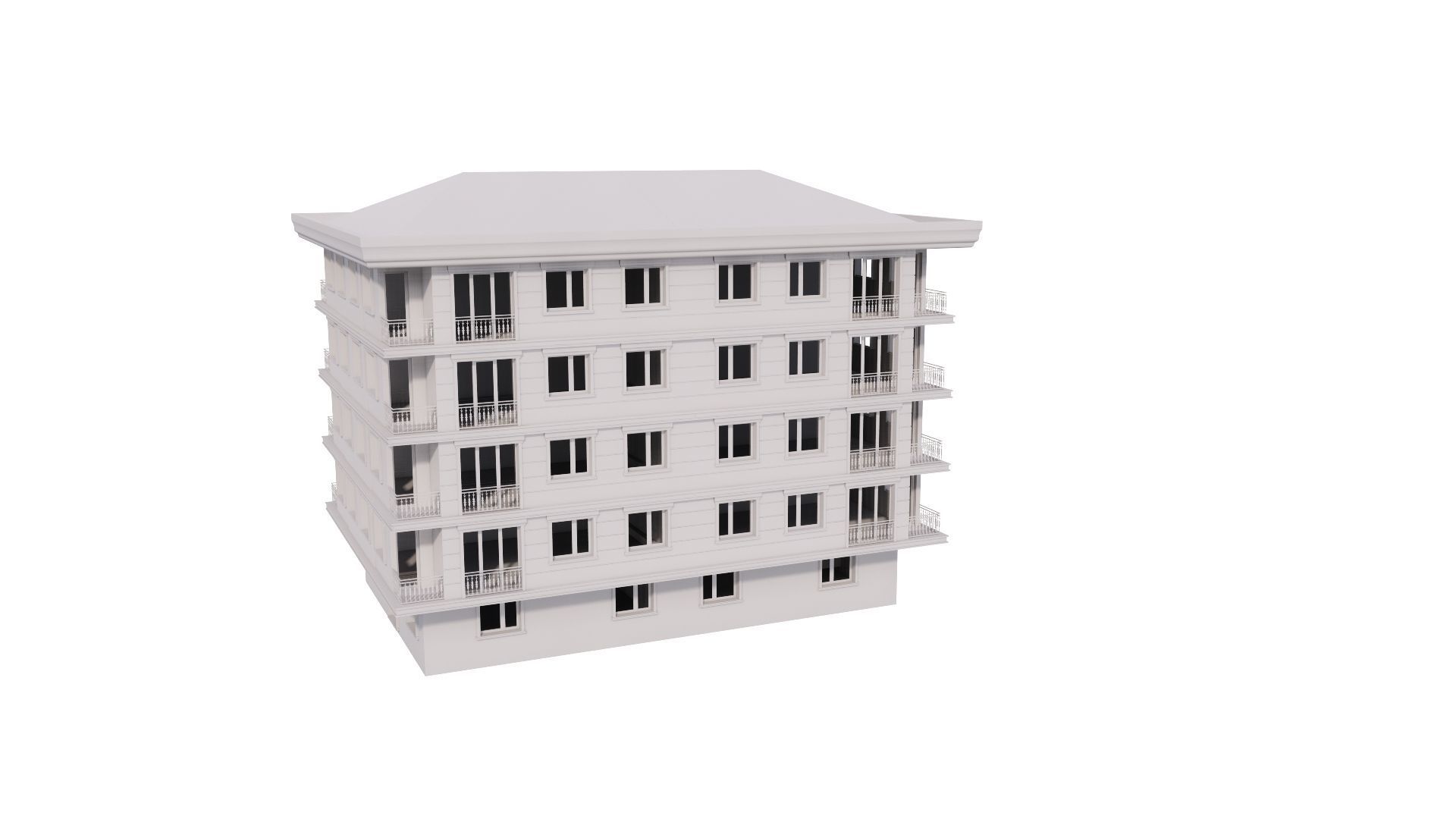 HOUSE 12 Low-poly 3D model_41