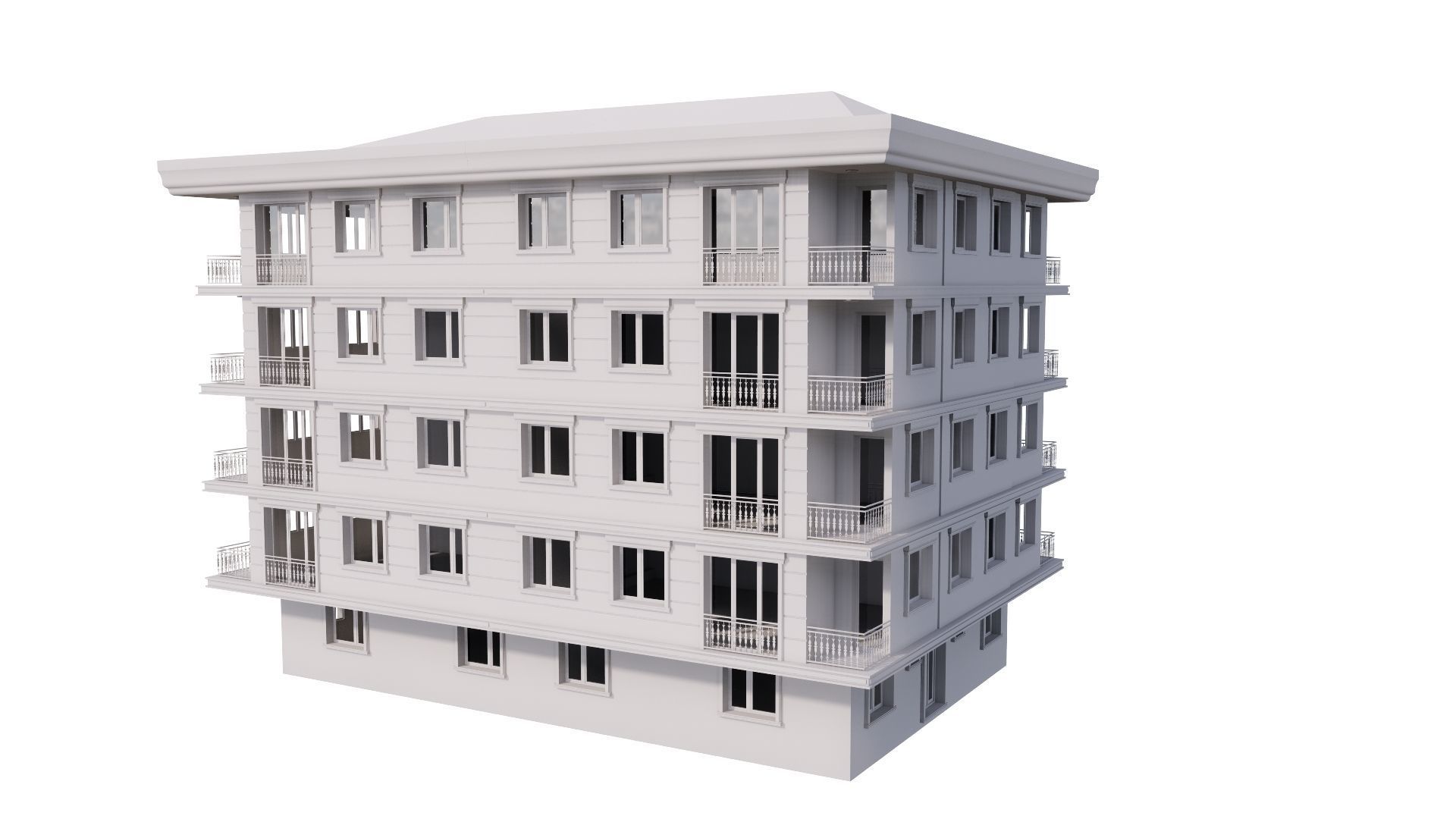 HOUSE 12 Low-poly 3D model_48