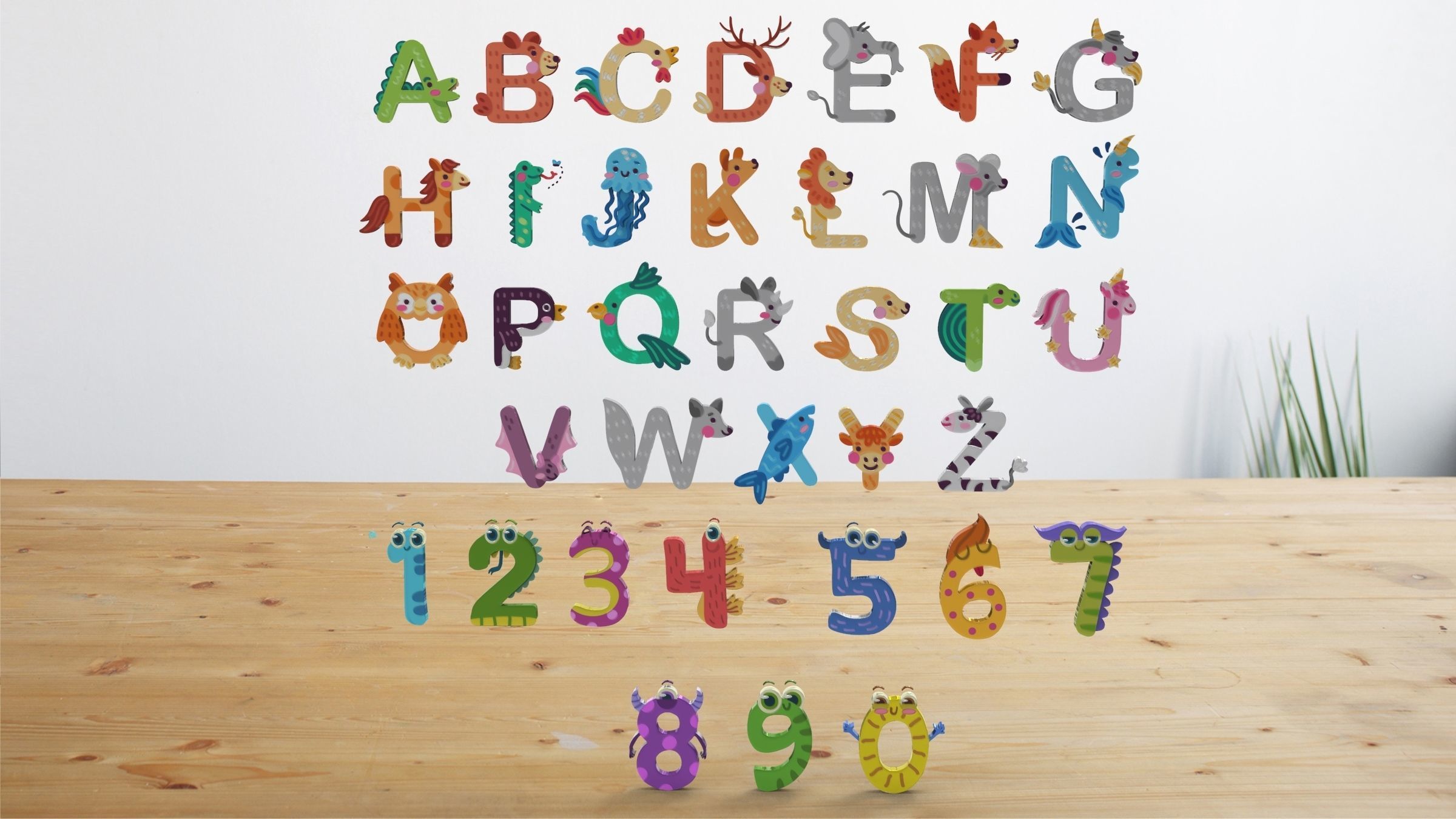 Cartoon Animal Alphabet 3D 3D model_4