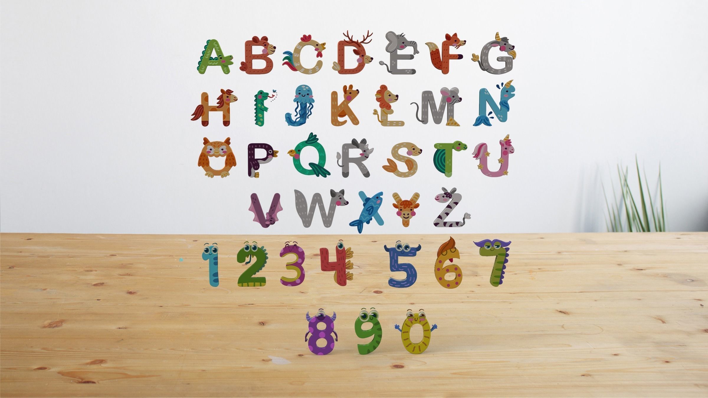 Cartoon Animal Alphabet 3D 3D model_7