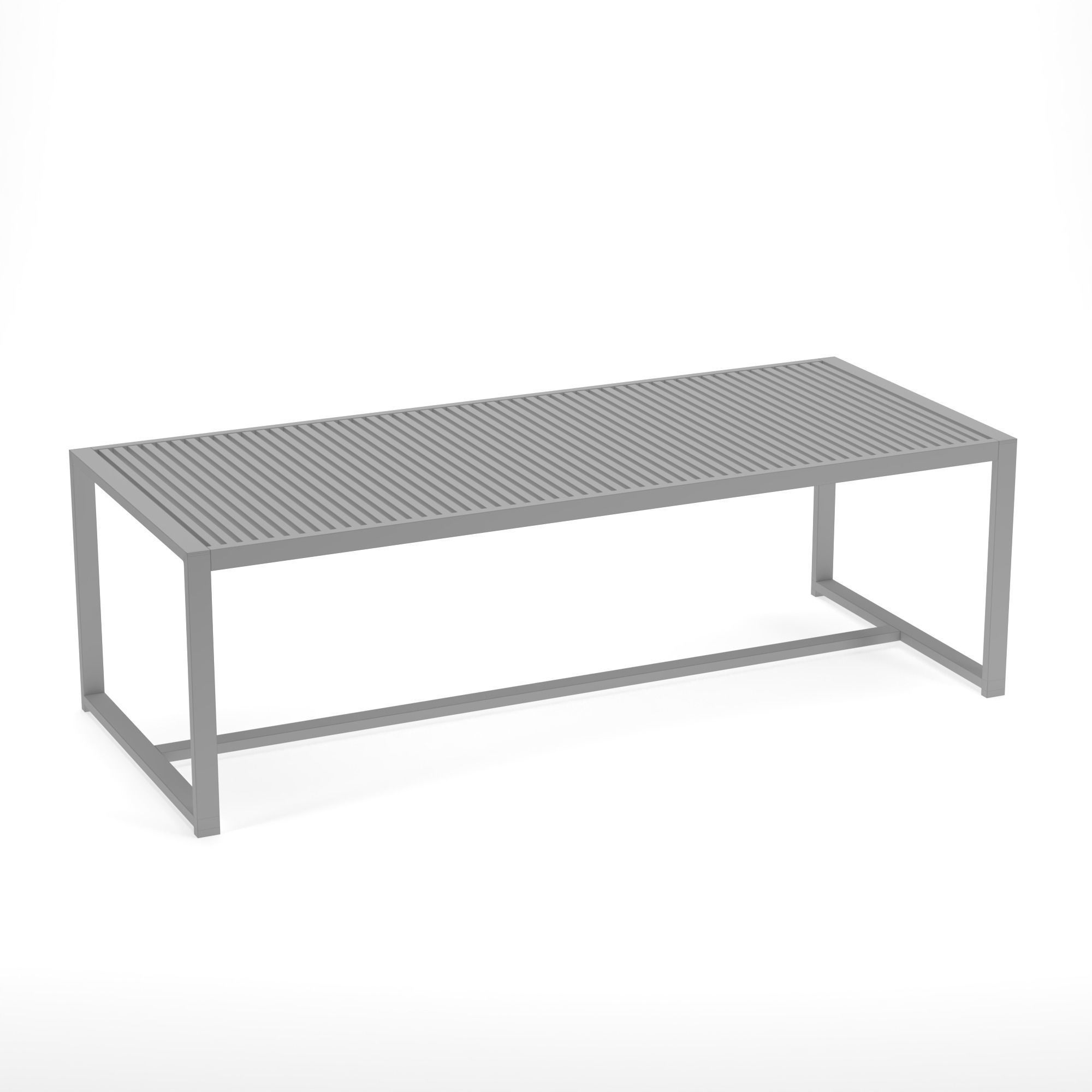 Lounge Set outdoor chair with slats 3D Model Collection_8