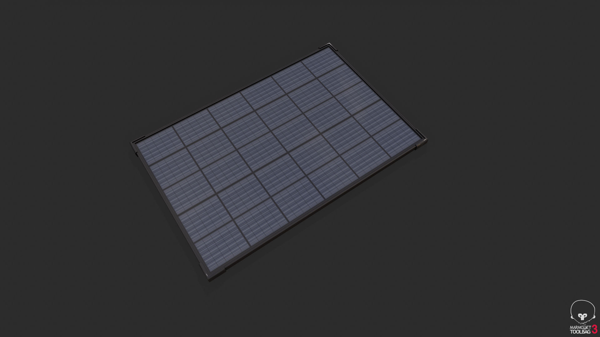 Solar Panels Low-poly 3D model_13