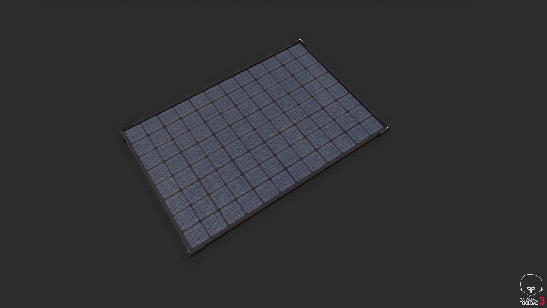 Solar Panels Low-poly 3D model_5