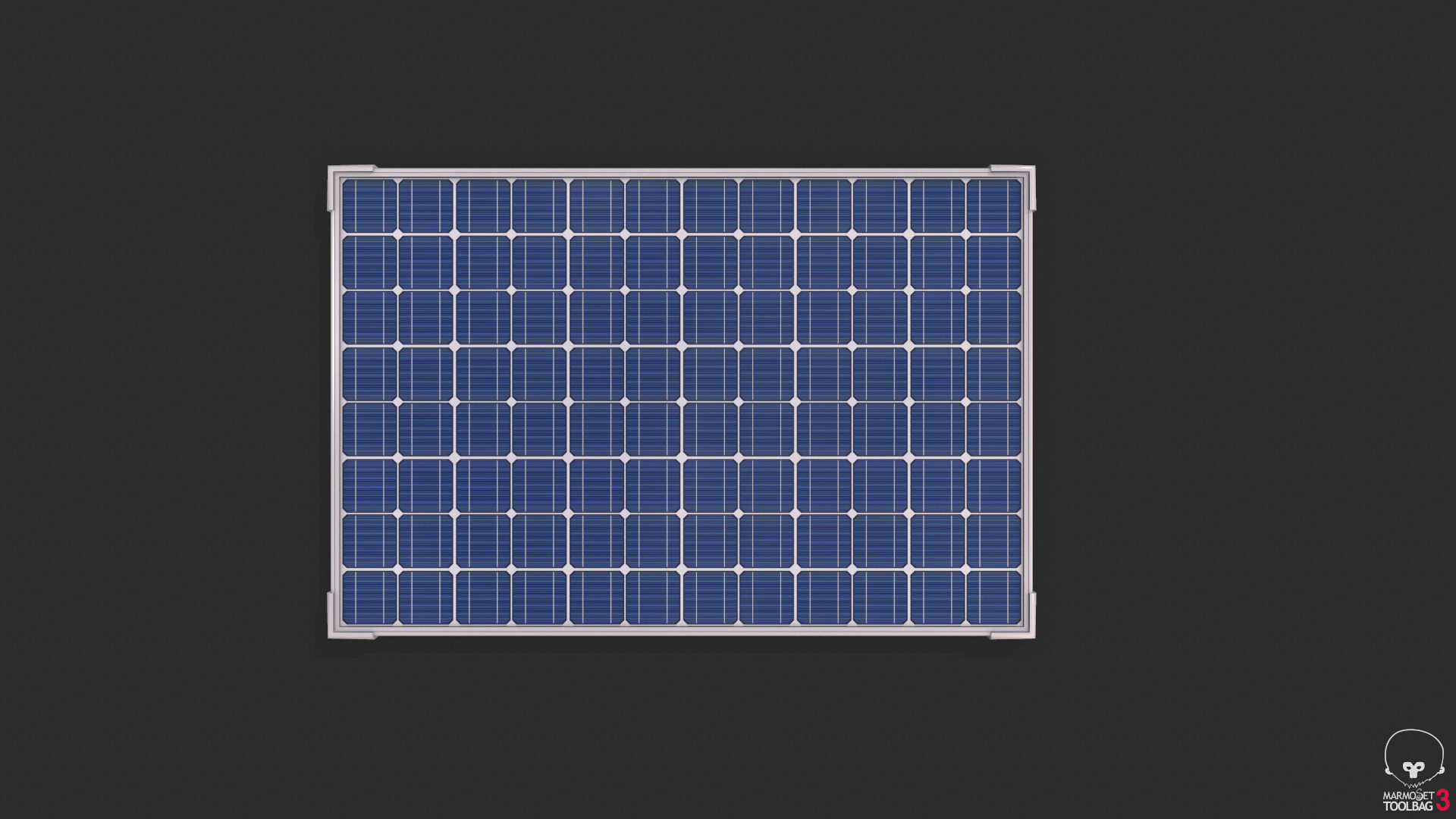 Solar Panels Low-poly 3D model_3