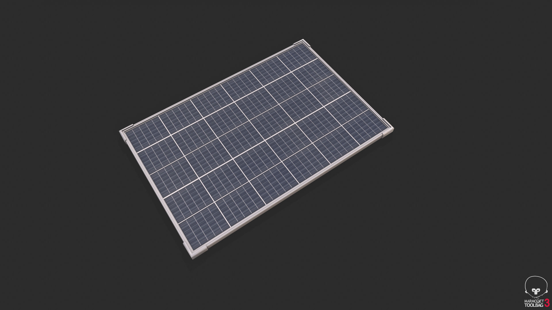 Solar Panels Low-poly 3D model_12