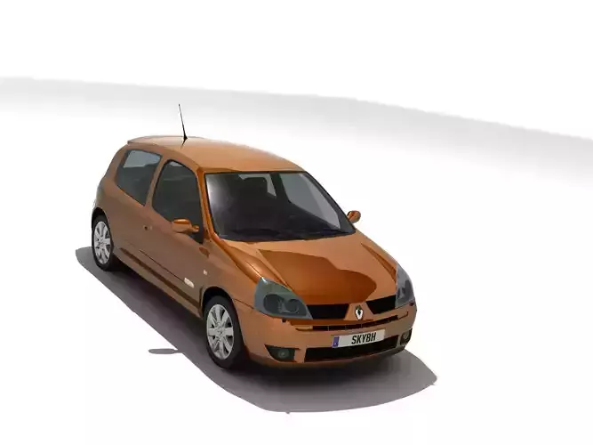 Renault Clio II RS 2004 Low-poly 3D model