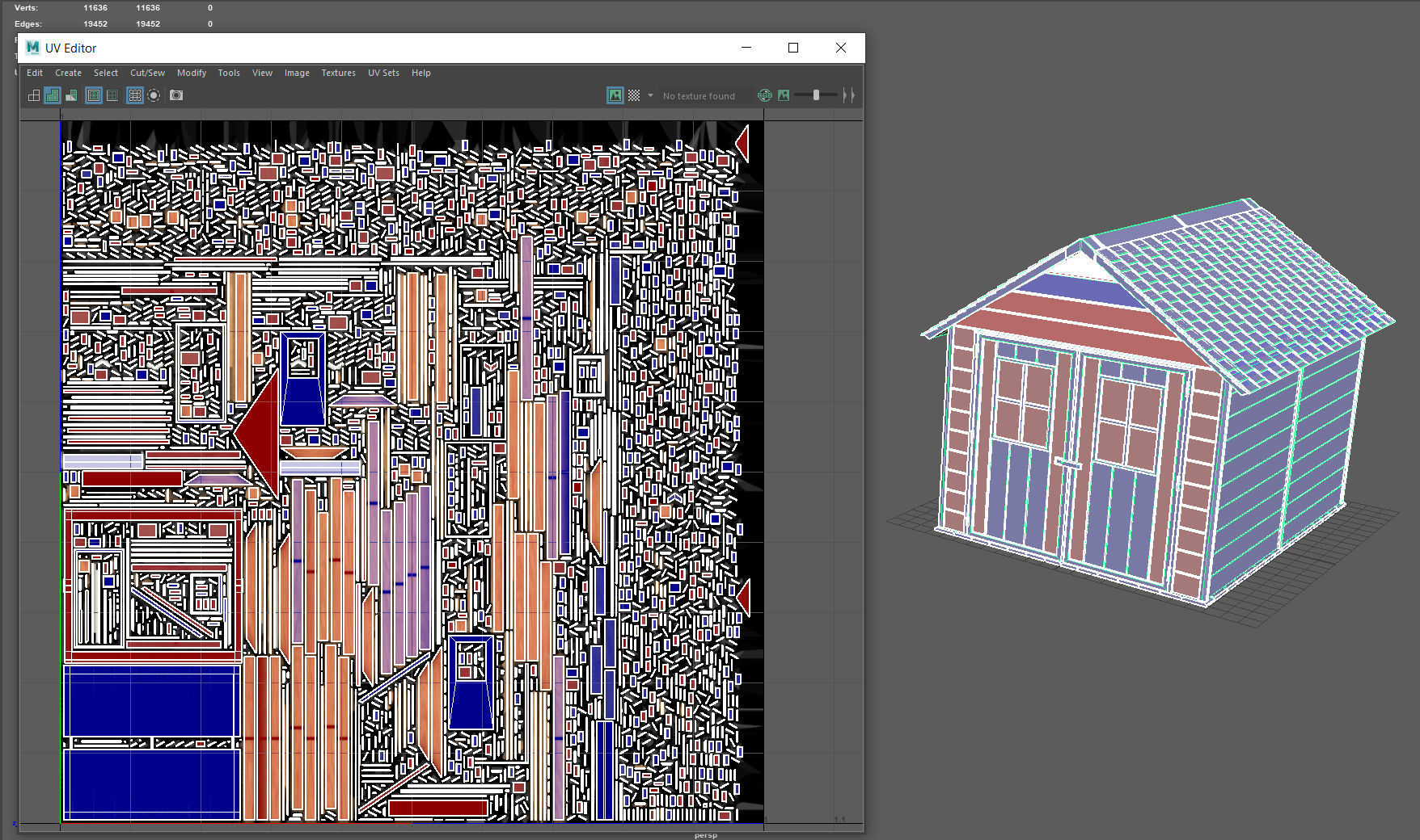 Garden shed Low-poly 3D model_10