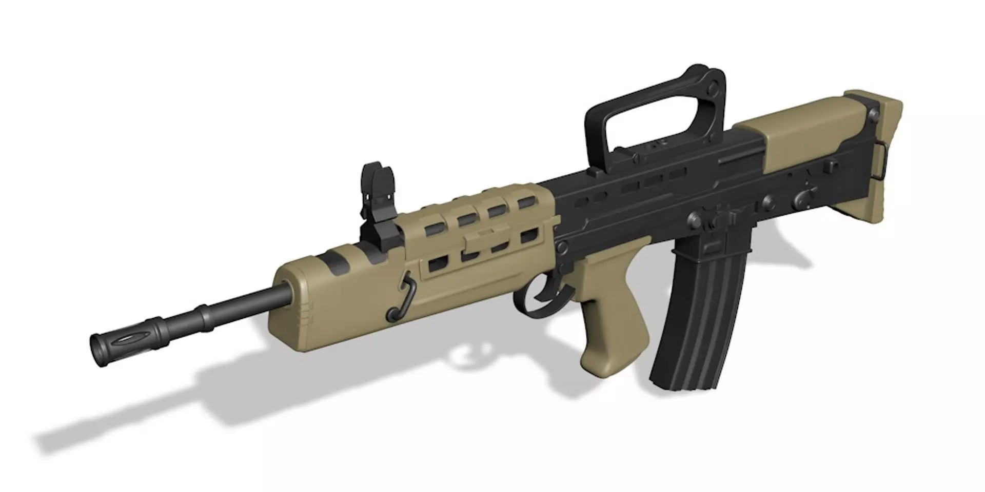 England assault rifle L85A2 3D model_0