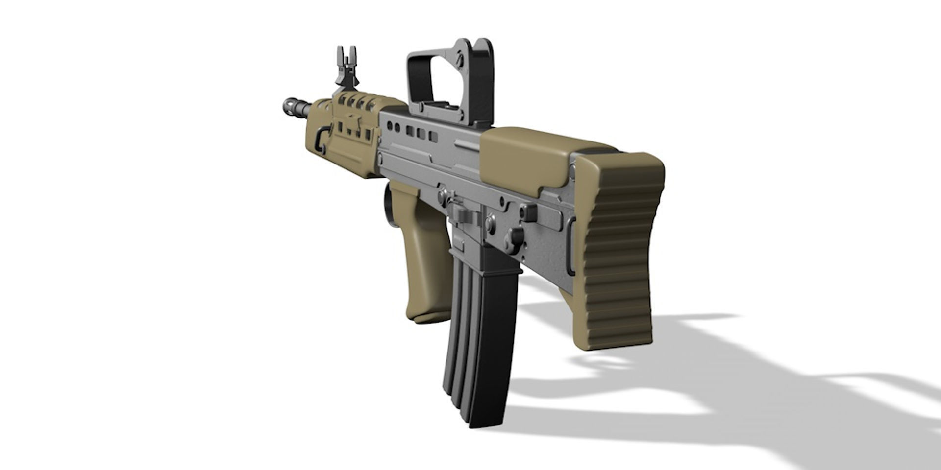England assault rifle L85A2 3D model_2