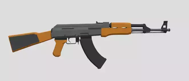 Low-Poly Ak-47 ak - rifle