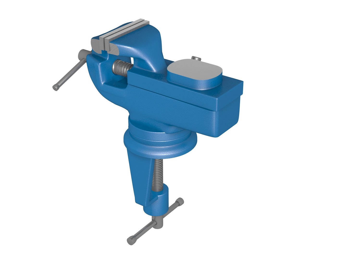 Locksmith vise 3D model_5