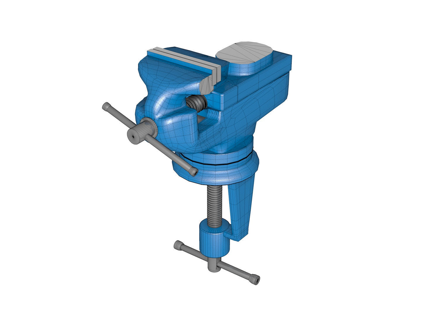 Locksmith vise 3D model_7