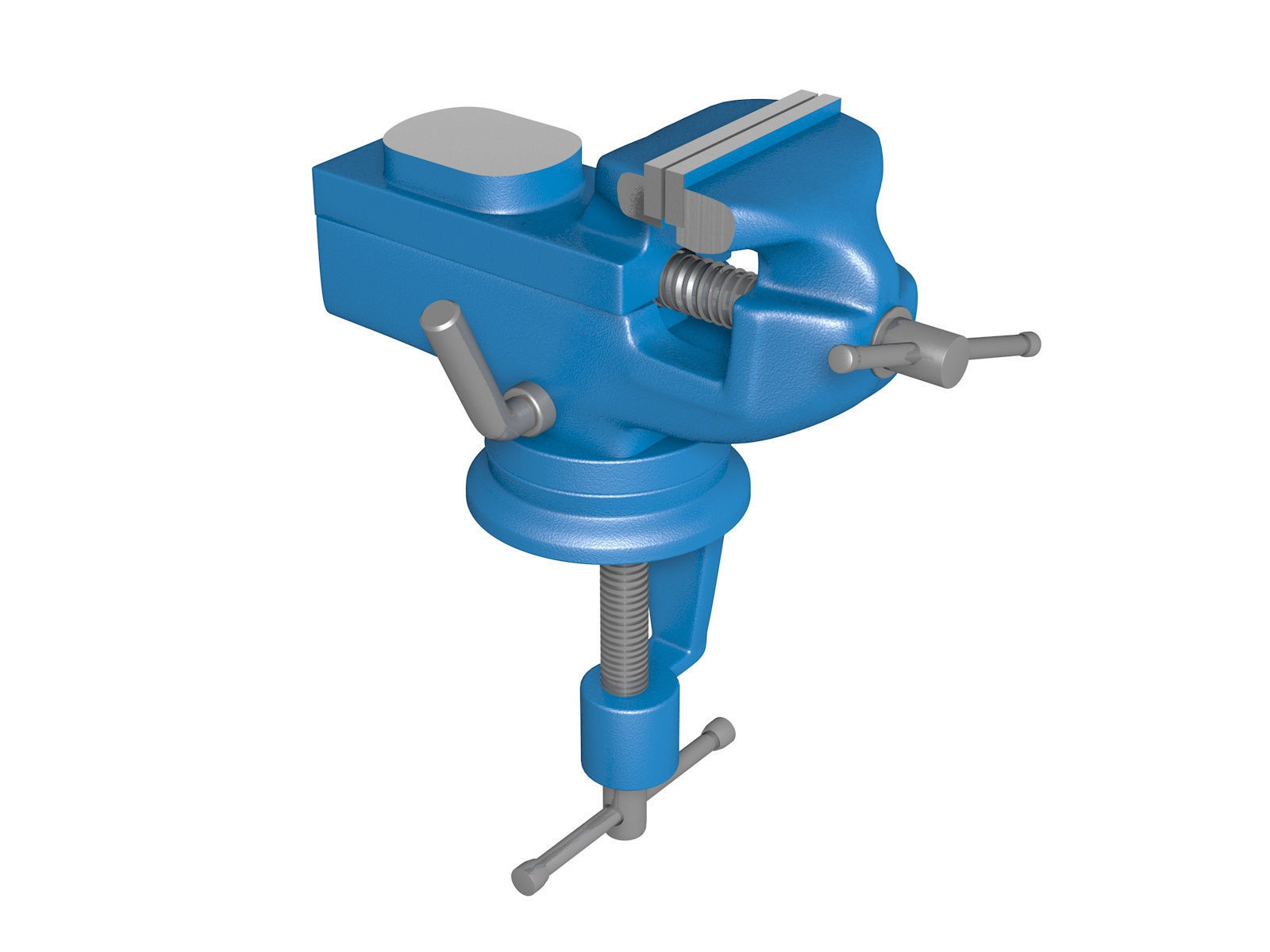 Locksmith vise 3D model_2