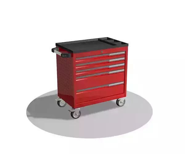 CRAFTING TABLE cart trolley 3D model