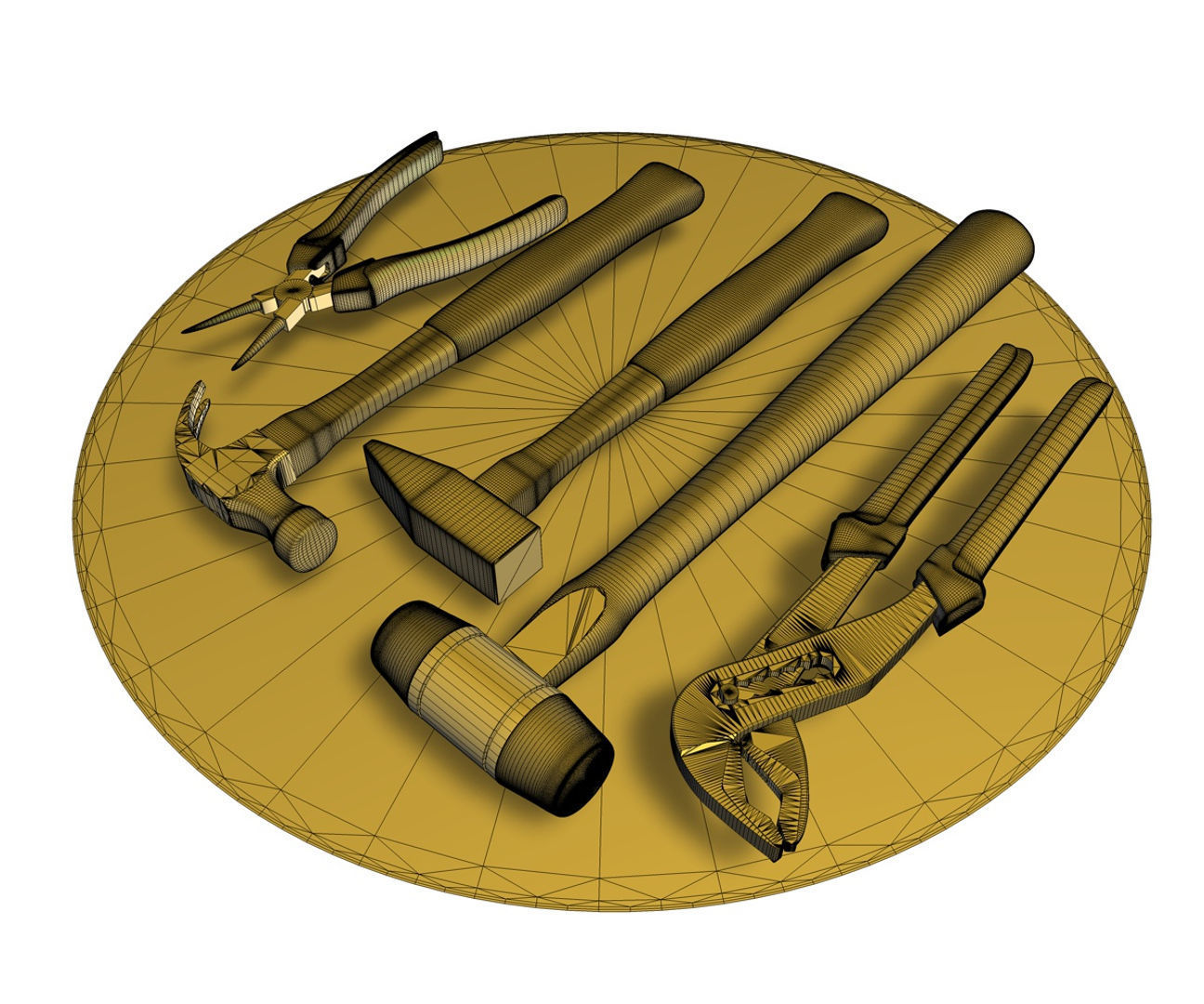 Tools instruments set 3D model_6
