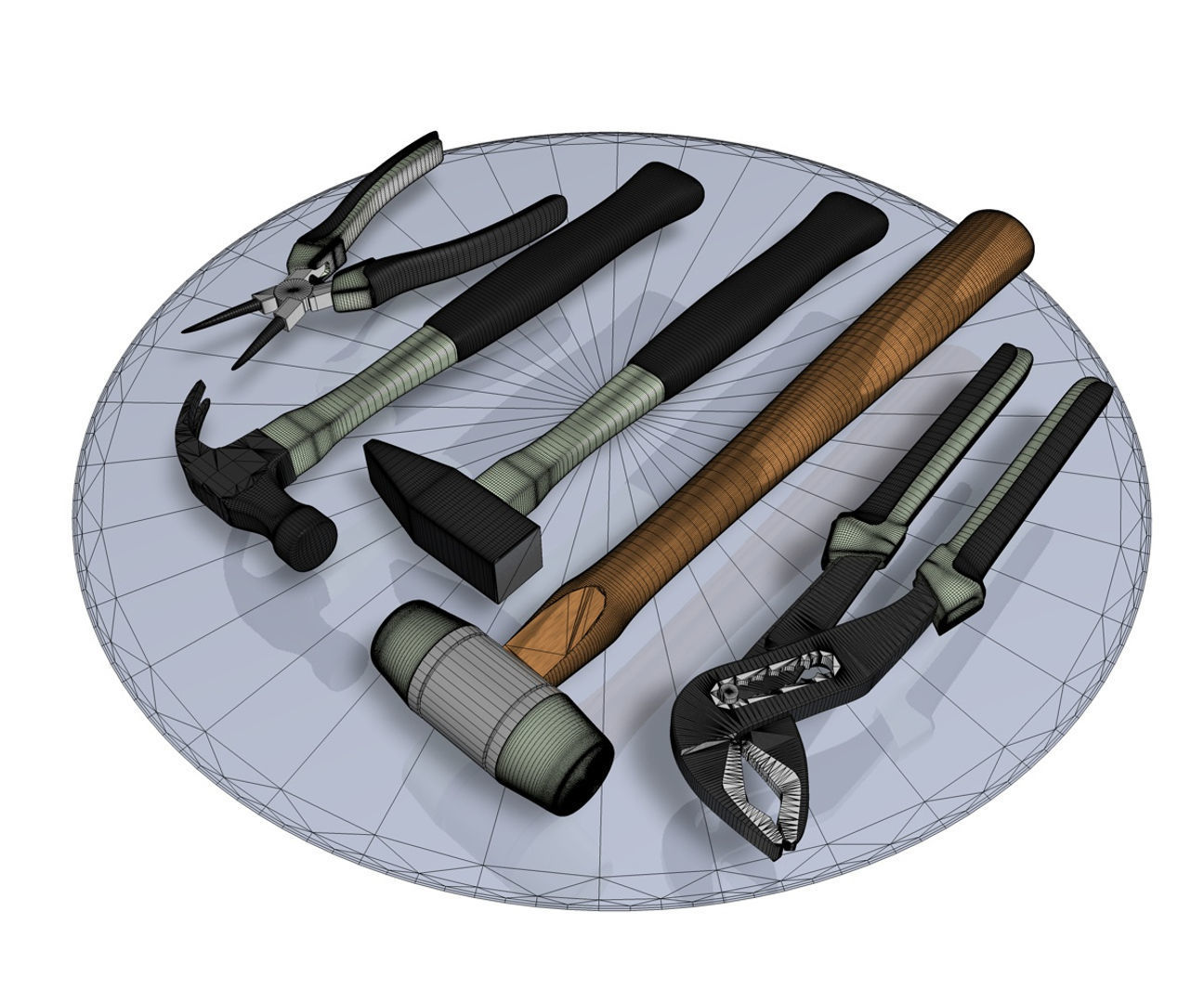 Tools instruments set 3D model_5