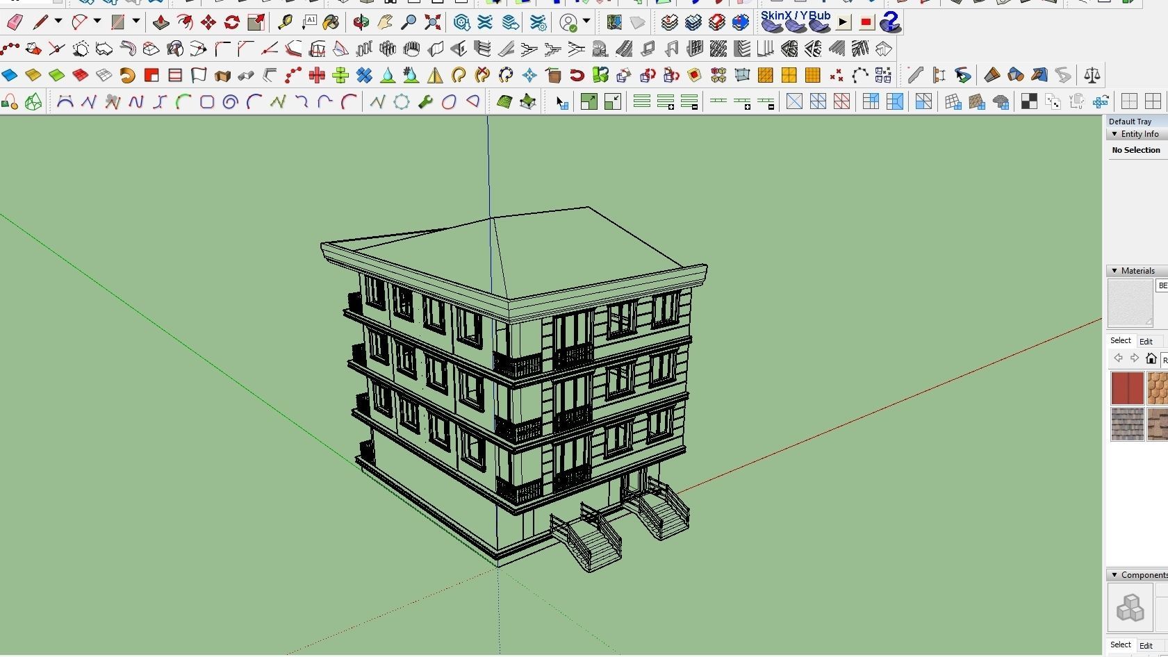 HOUSE 13 Low-poly 3D model_3