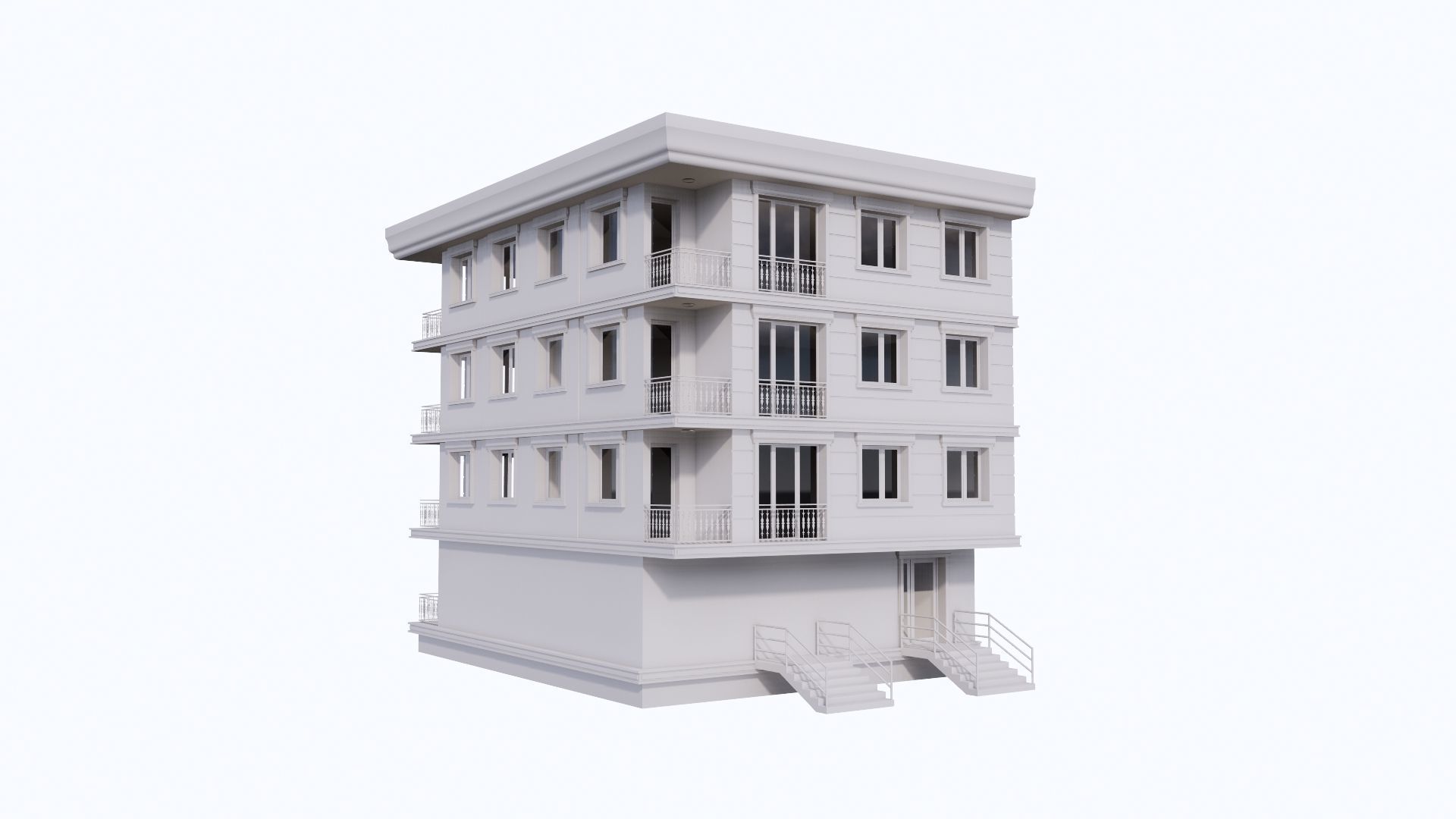 HOUSE 13 Low-poly 3D model_40