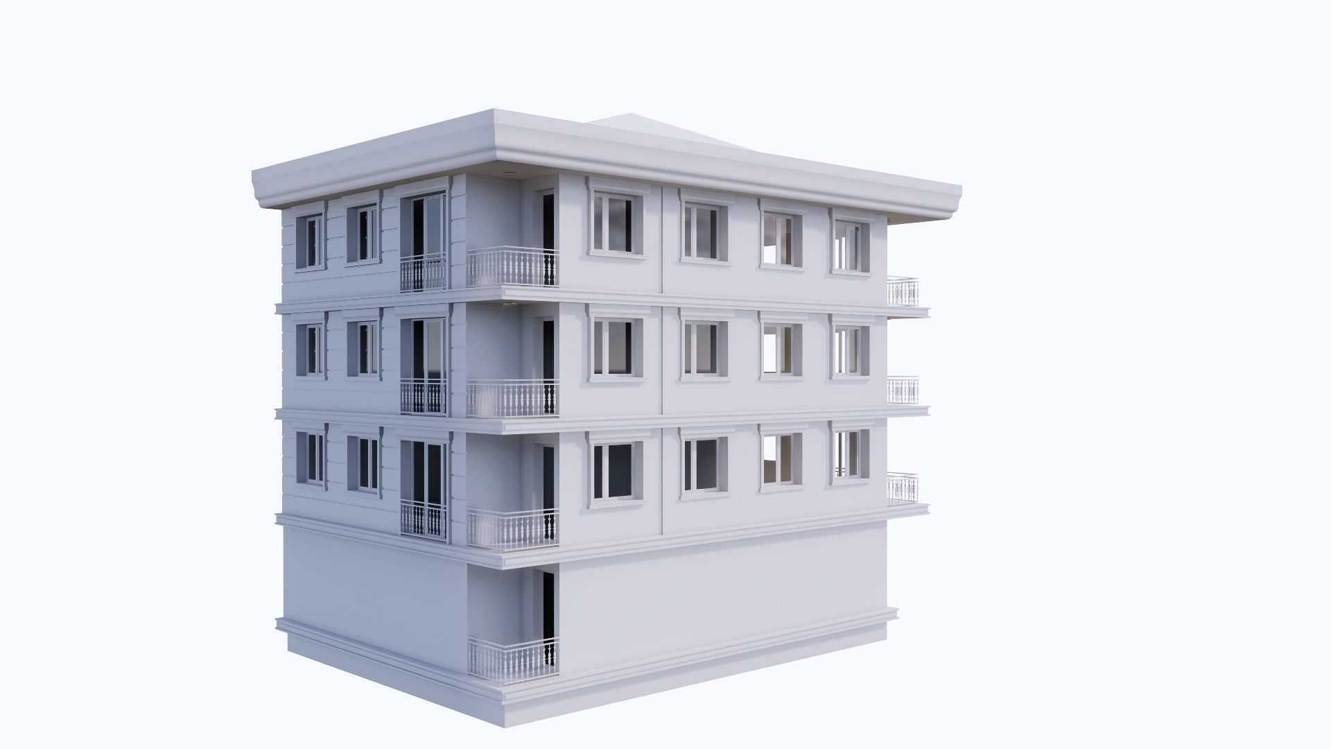HOUSE 13 Low-poly 3D model_41